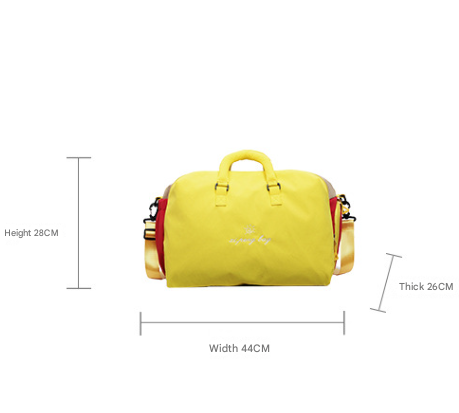 Blue Color-Block Travel Bag - Large Capacity Women's Handbag for Leisure, Gym, and Weekend Trips - Versatile Shoulder & Crossbody Bag