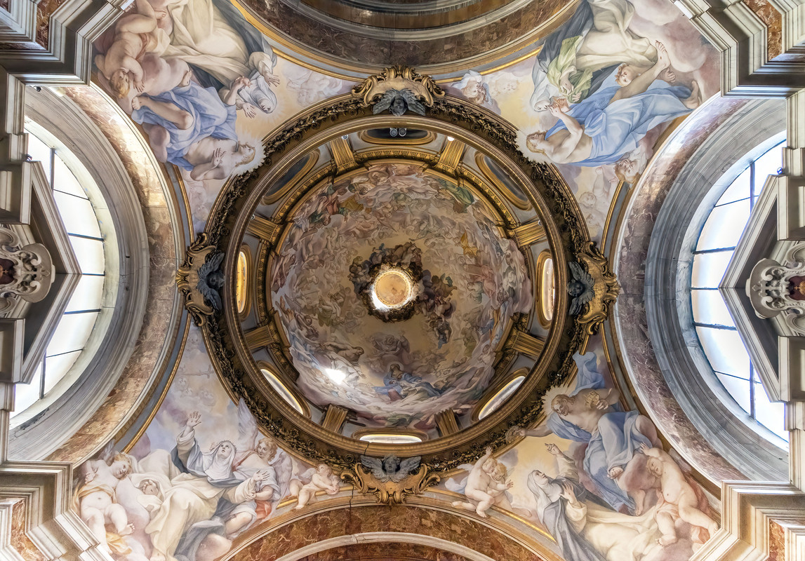 _27A3116-SANTA SABINA-CAPPELLA SX-SANTA CATERINA-CUPOLA