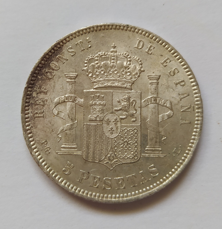 5 pesetas 1893. Alfonso XIII. PG L 1614004900296