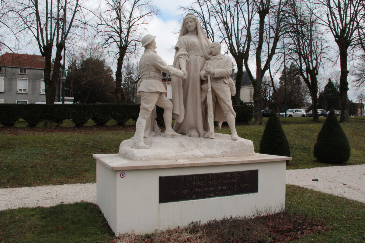 Statue de l'aimitié franco-américaine 1921