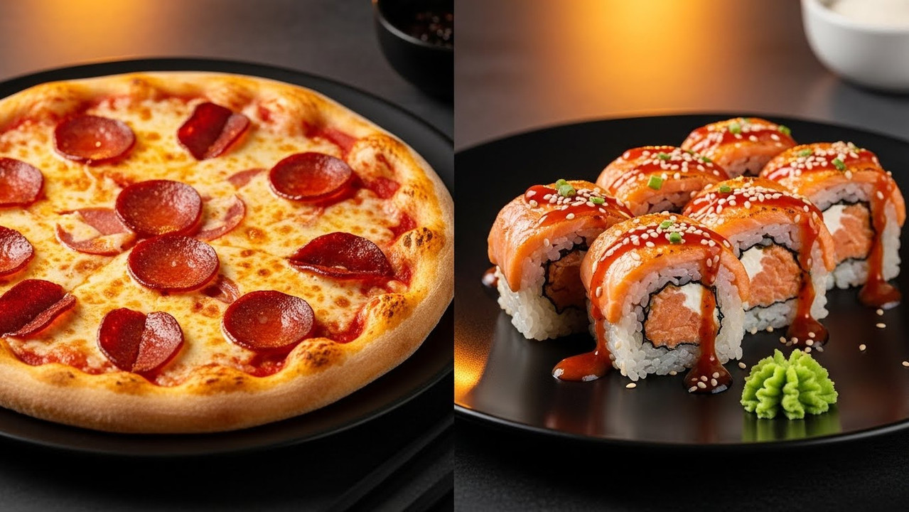 Пицца vs роллы