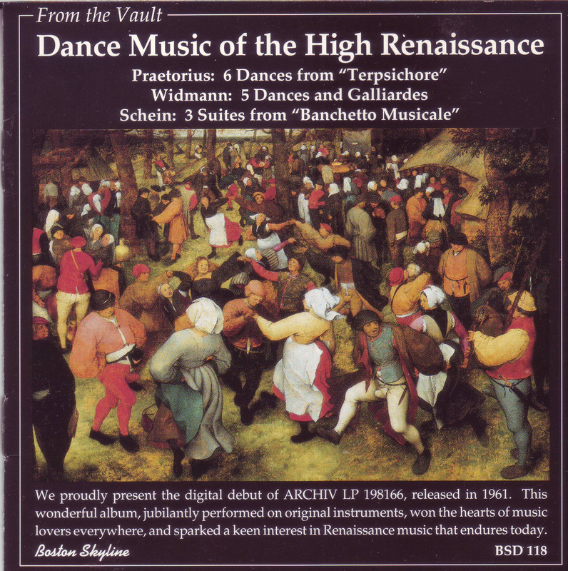 Collegium Terpsichore Dance Music of the High Renaissance 1961 Archiv reissue FLAC