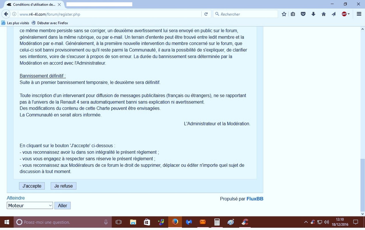 La charte 18 12 2016