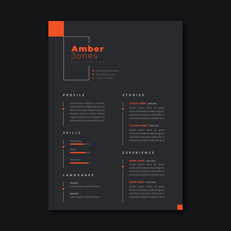 Free CV Template – Download Professional & Modern Resume Templates
