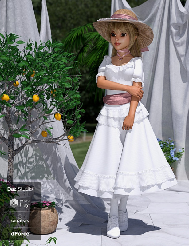 dForce Blooms of Lace for Genesis 8 Female(s) dForce Blooms of Lace for Genesis 8 Female(s)