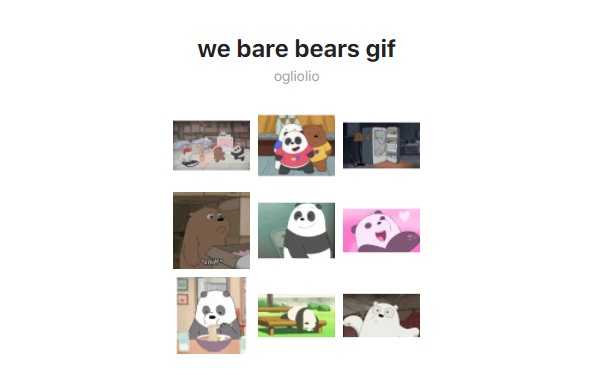 Stiker bergerak WA We Bare Bears GIF