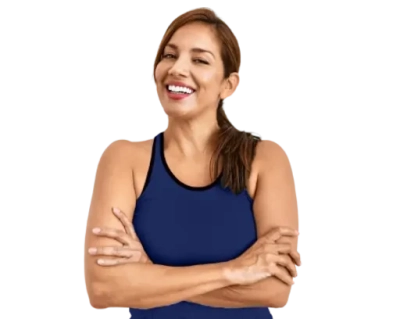 Mulher representando faixa etária 39 - 49 anos