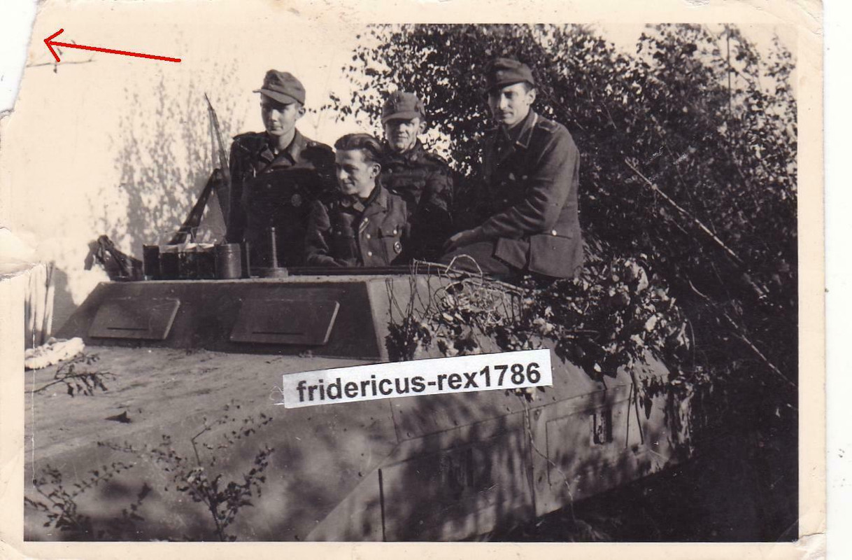 Foto Panzer Tank Sd Kfz 251 ohne MG Aufbau Endkampf März 1945