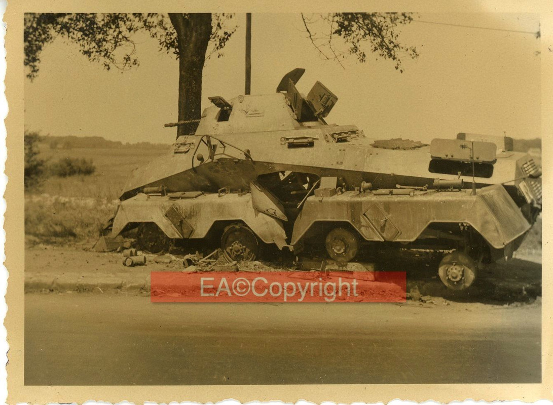 8 Rad Panzerspähwagen Panzer Kämpfe Frankreich B