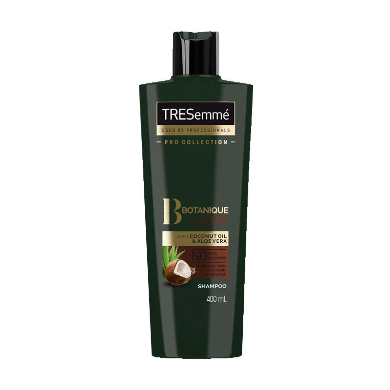 TRESemmé Botanique Shampoo Nourish and Replenish Coconut and Aloe Vera, Paraben-free, Dye-free, Silicone free Shampoo for Dry Hair