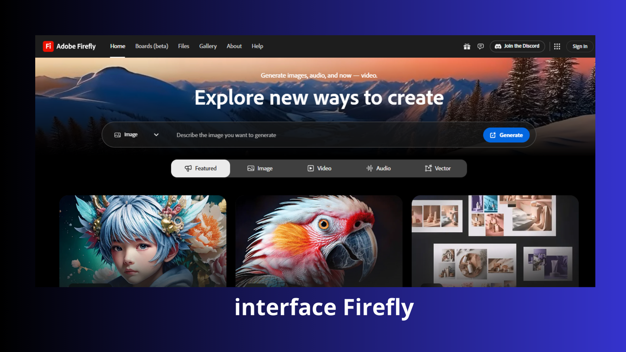 Screenshot antarmuka Adobe Firefly (niksproduction)