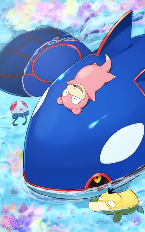 milotic-psyduck-luvdisc-kyogre-slowpoke-