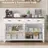 Almus 55'' Sideboard with 4 Glass Doors, 2 Large Drawers and Adjustable Shelves-232908992