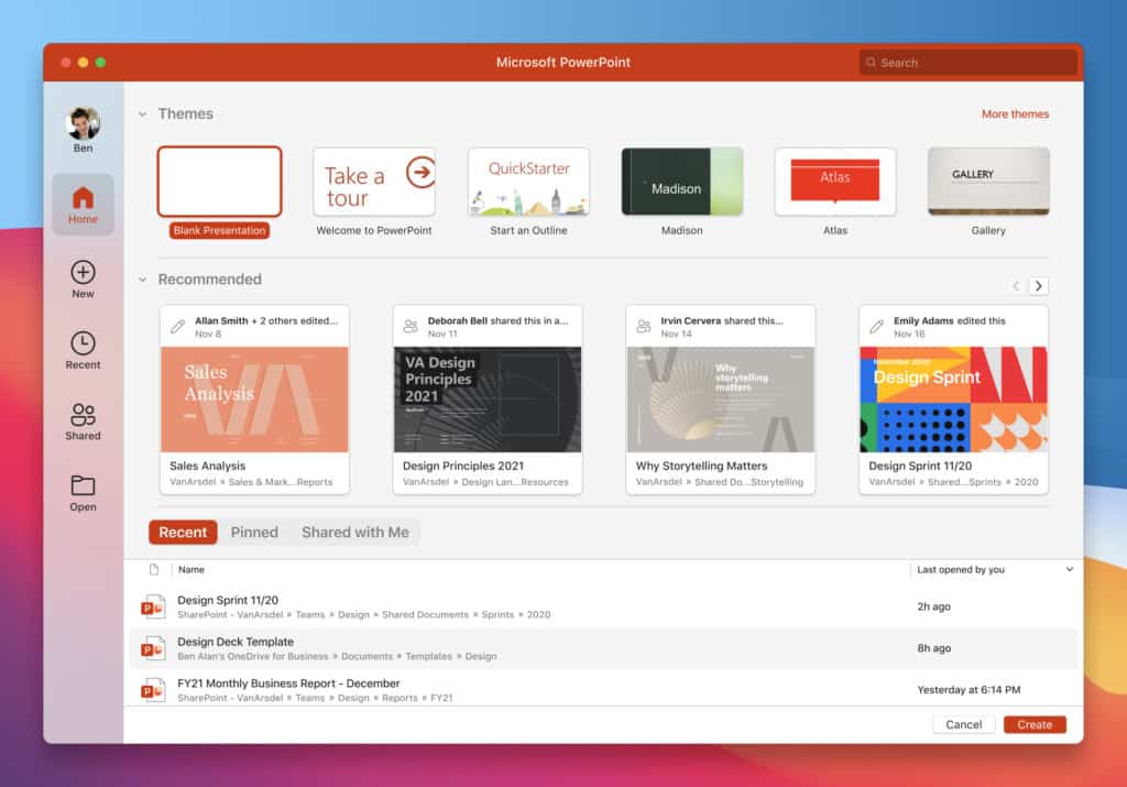 Microsoft Office Mac 2021