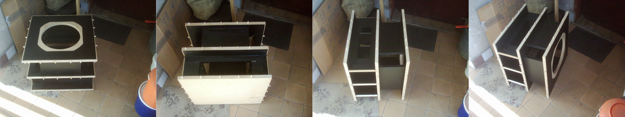 Kmpletní výztuha zadní komory po natření bitumen