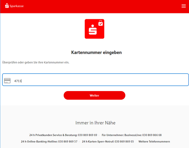 Sparkassen-Phishing- Seite Sparkassen-Phishing- Seite
