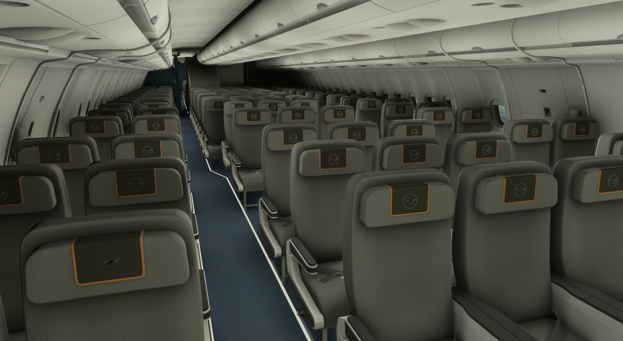 A340-600 Pro Cabine de Passageiros