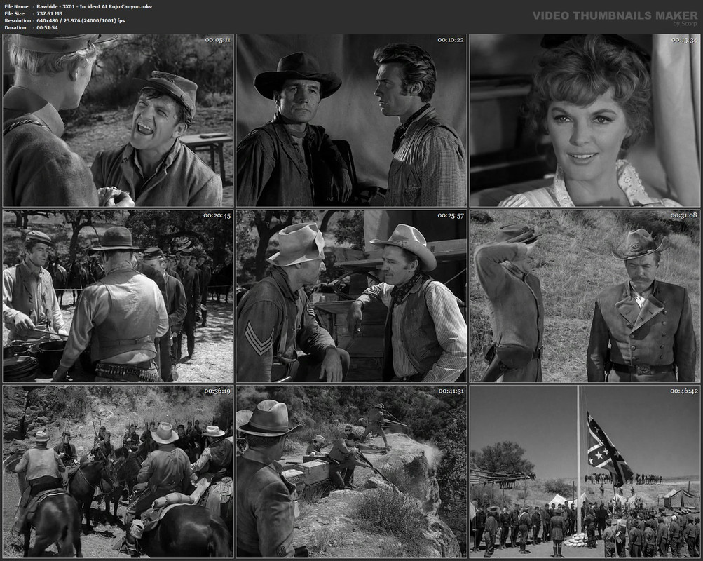 Rawhide - 3X01 - Incident At Rojo Canyon.mkv