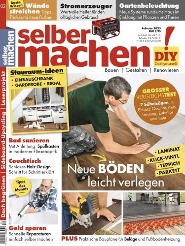 Cover: Selber Machen Heimwerkermagazin Februar No 02 2023