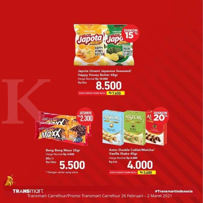 Katalog Promo Transmart Carrefour 26 Februari-2 aret 2021