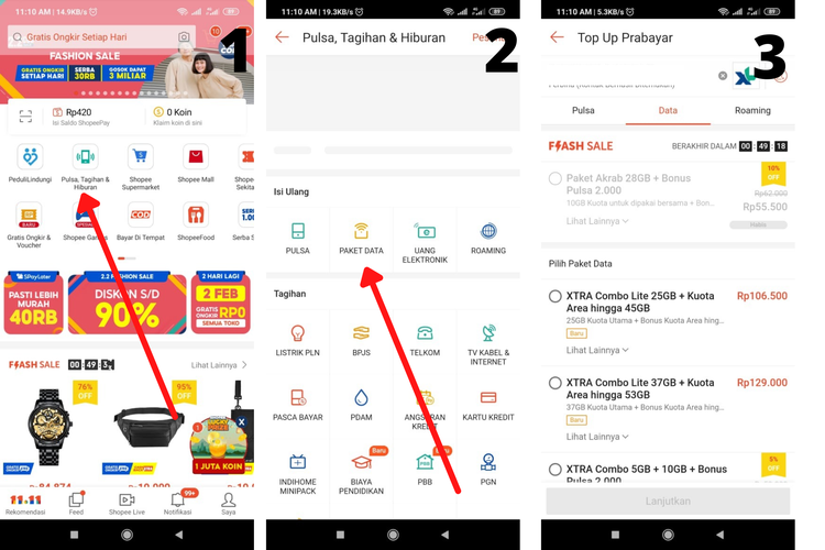 Daftar Paket Internet Murah XL Xtra Combo Plus Terbaru.