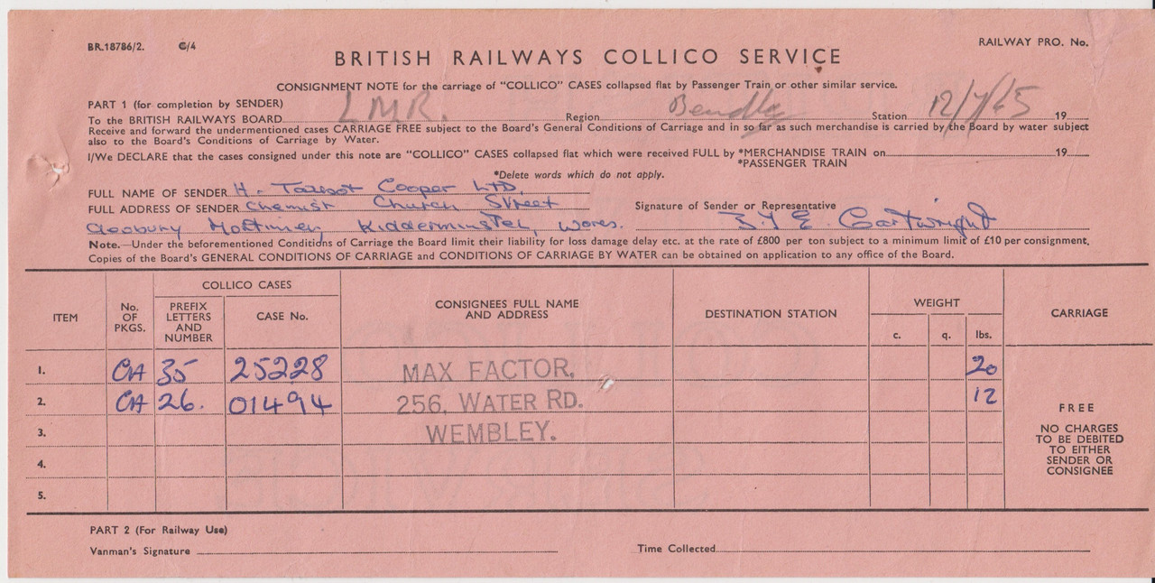 Bewdley Consignment Notes (29)