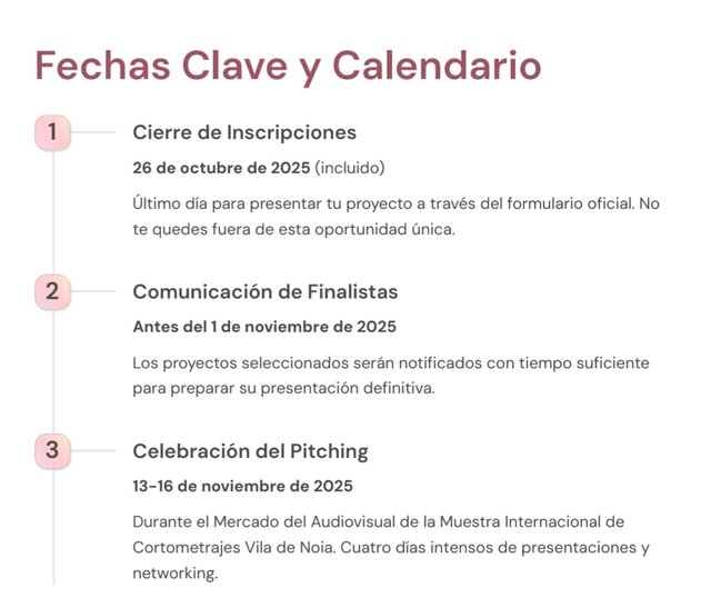 NACE EL FESTIVAL DE PITCHING DE LA MOSTRA DE CURTAS DE VILA DE NOIA: UN NUEVO ENCUENTRO PARA EL AUDIOVISUAL GALLEGO