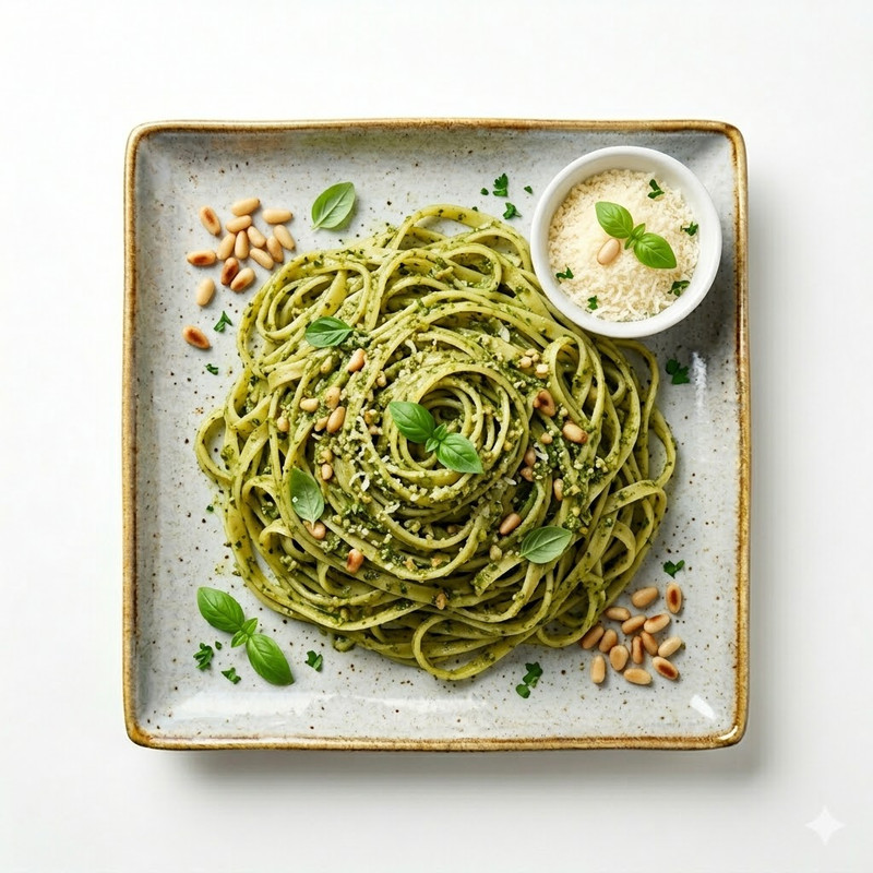 Fetuccini salsa Pesto