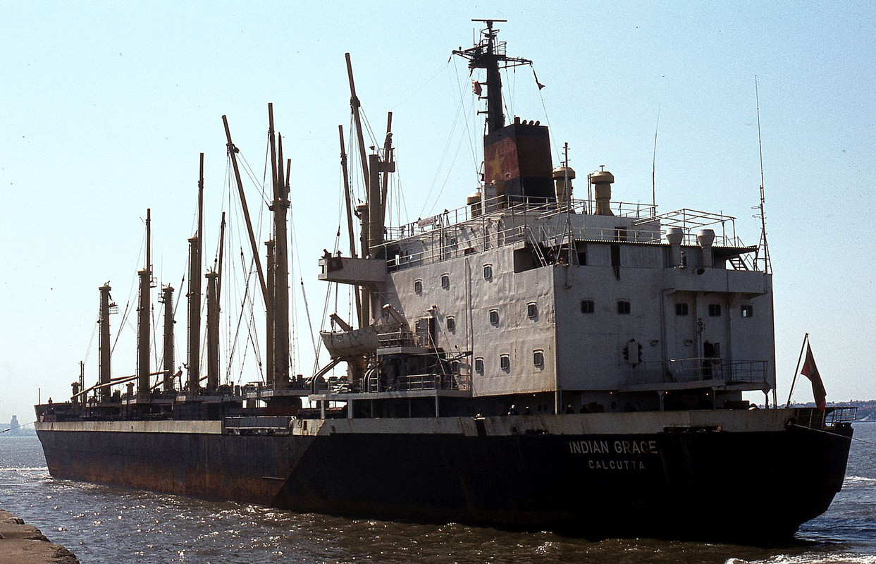 INDIAN GRACE  (6207b)[GC3G](Ind-1978)(14 May 1984-Mersey-Canada Wall-Gbr)(© David Williams)