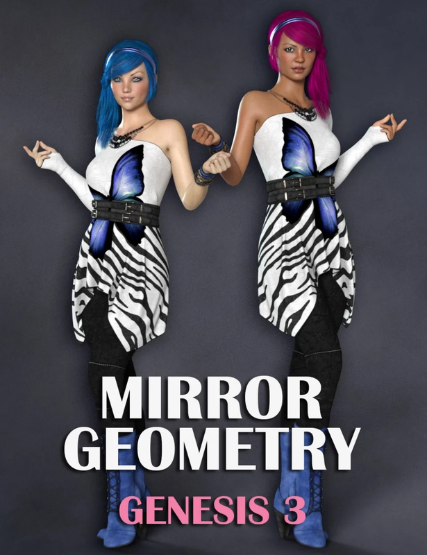 mirror geometry for genesis 3 00 main daz3d