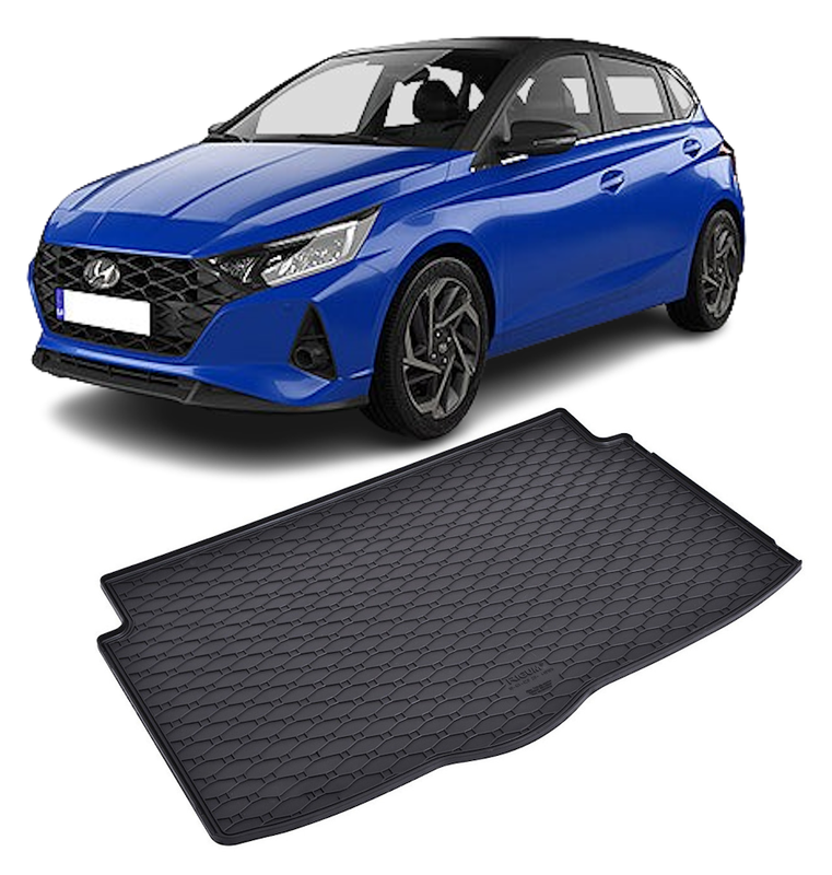 Tavita auto HYUNDAI I20 2020-prezent, protectie portbagaj, Cri-Flo, din cauciuc 100%, compatibil cu autoturismul HYUNDAI I20