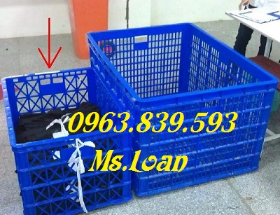 Sóng nhựa đựng hàng lớn, sóng nhựa chữ nhật, rổ nhựa có bánh xe./ 0963.839.593 Ms.Loan Song-nhua-dung-hang-quan-ao-giay-dep