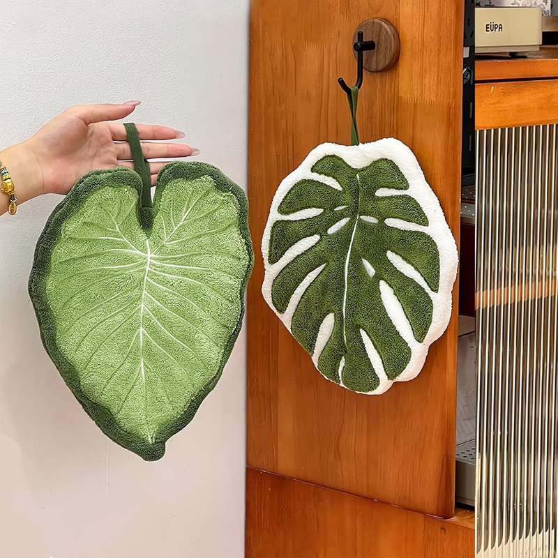Leaf Hanging Cleaning Towel