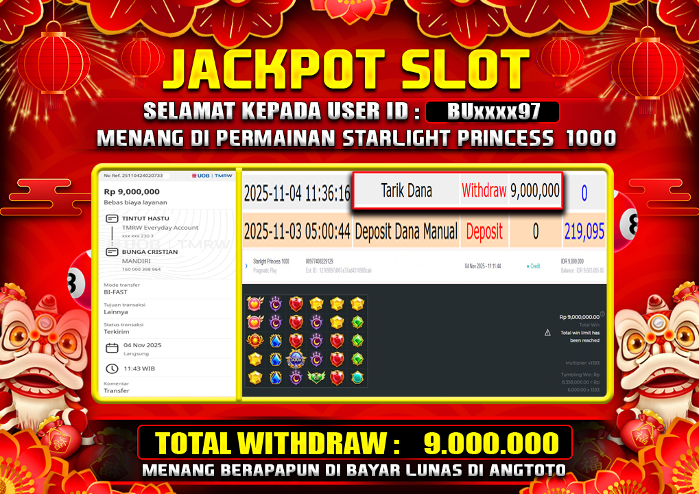 BUKTI JACKPOT LUNAS ANGTOTO