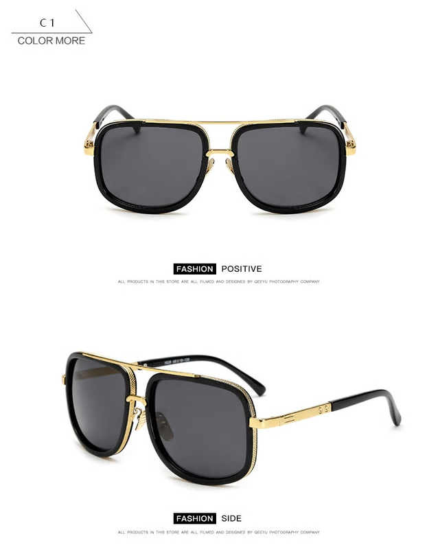 Square Sunglasses Oversized Fashion Designer Celebrity Men Square Sunglasses Oversized Fashion Designer Celebrity Men