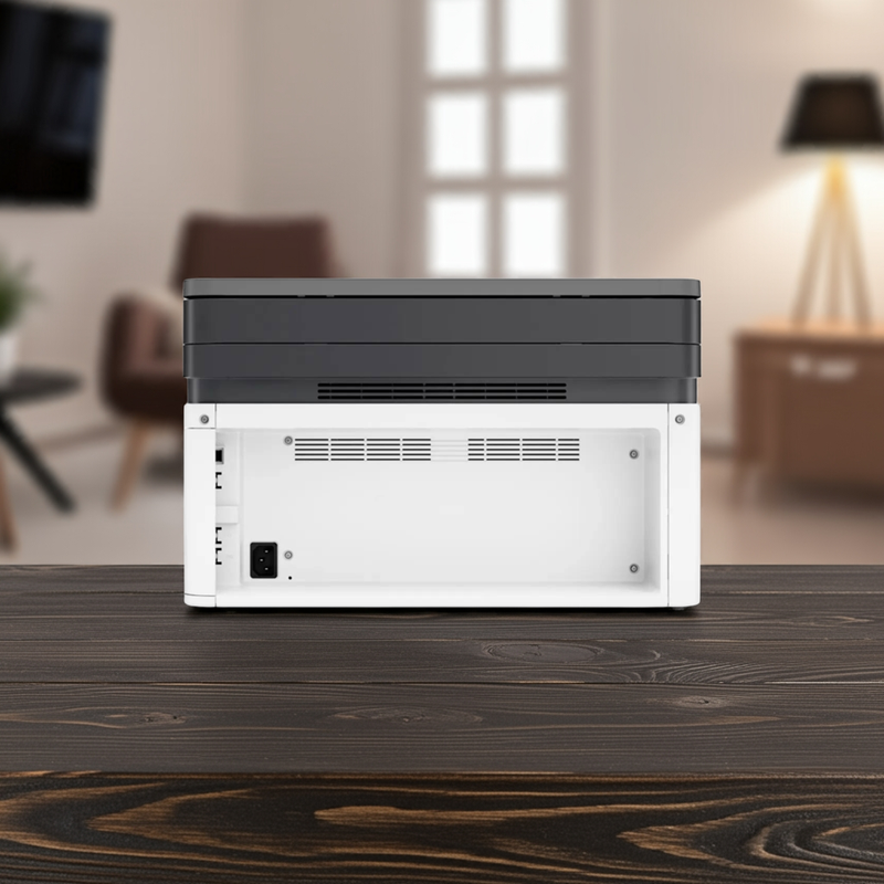 Scanner da multifuncional HP M135W digitalizando um documento