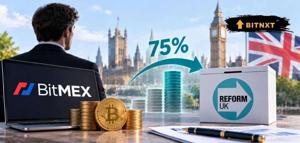 BitMEX Co-Founder Supplied 75% of Reform UK Donations