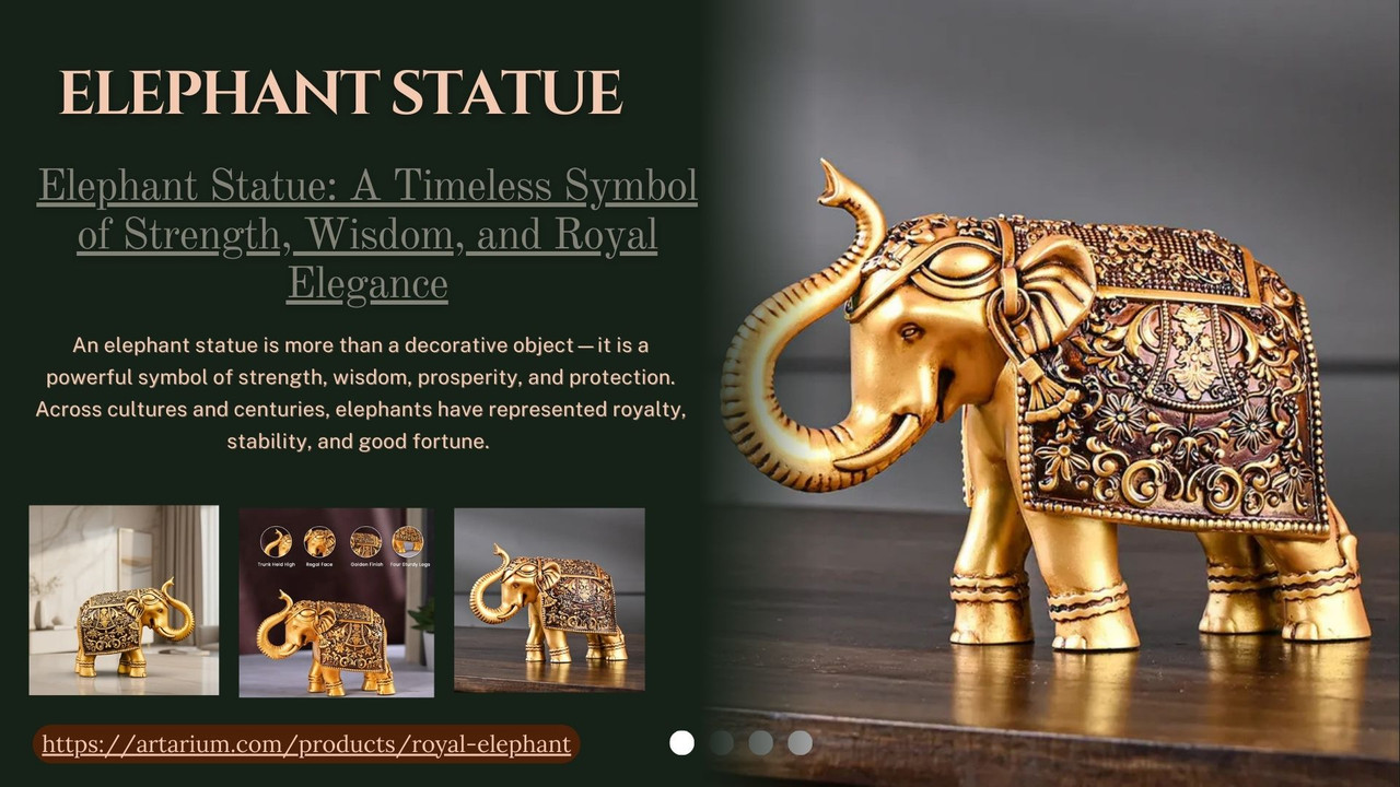 elephant statue home decor accent for living room
