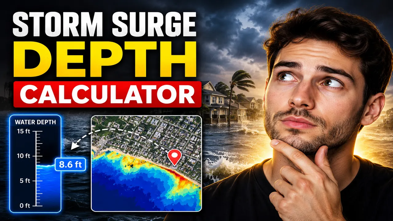 Storm Surge Depth Calculator Online