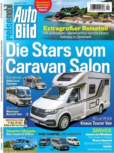 Cover: Auto Bild Reisemobil Magazin September No 09 2022 Cover: Auto Bild Reisemobil Magazin September No 09 2022