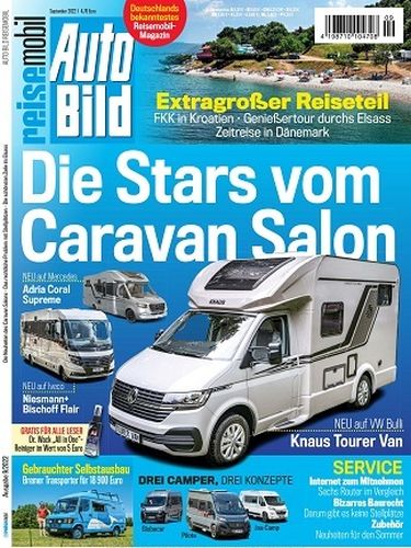 Cover: Auto Bild Reisemobil Magazin September No 09 2022