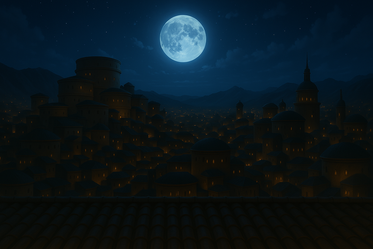 The view from Gaara's Rooftop spot