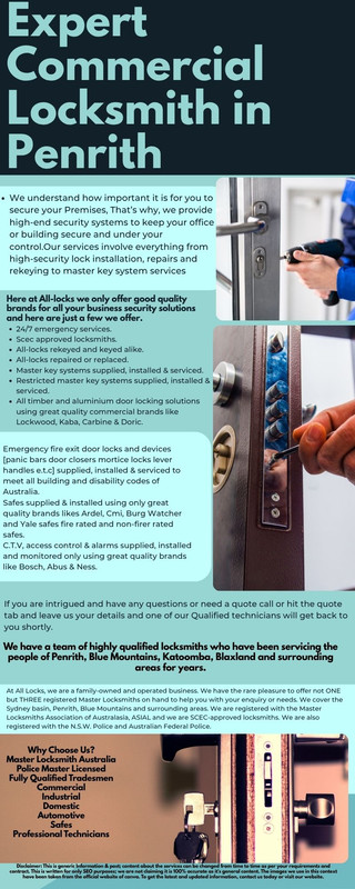 Expert Commercial Locksmith in Penrith jpg