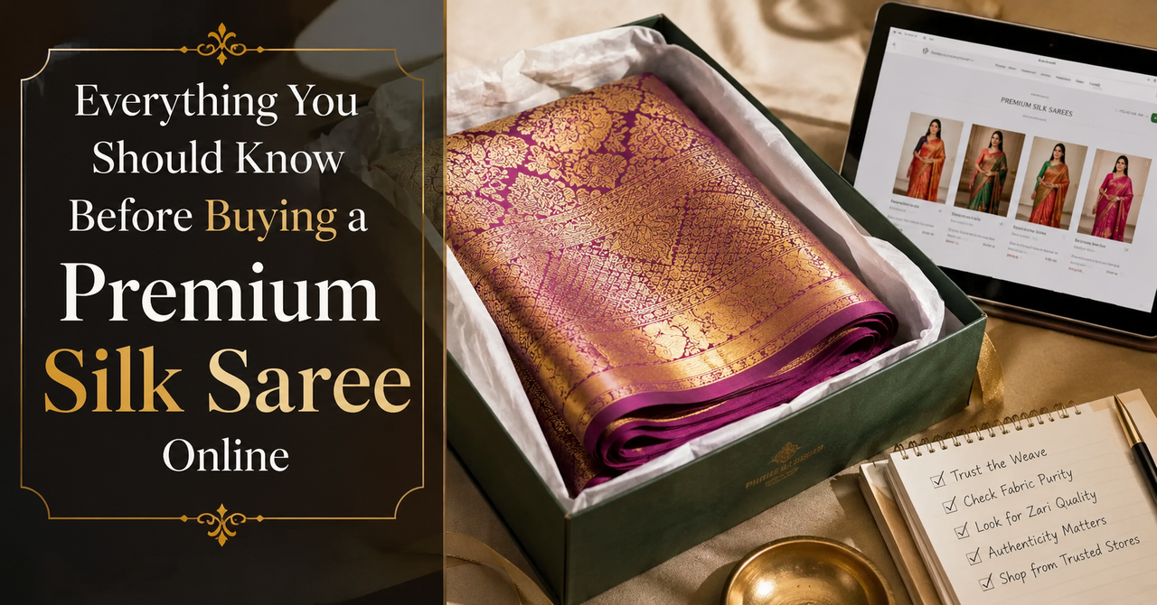 Everything You Should Know Before Buying a Premium Silk Saree Online image
