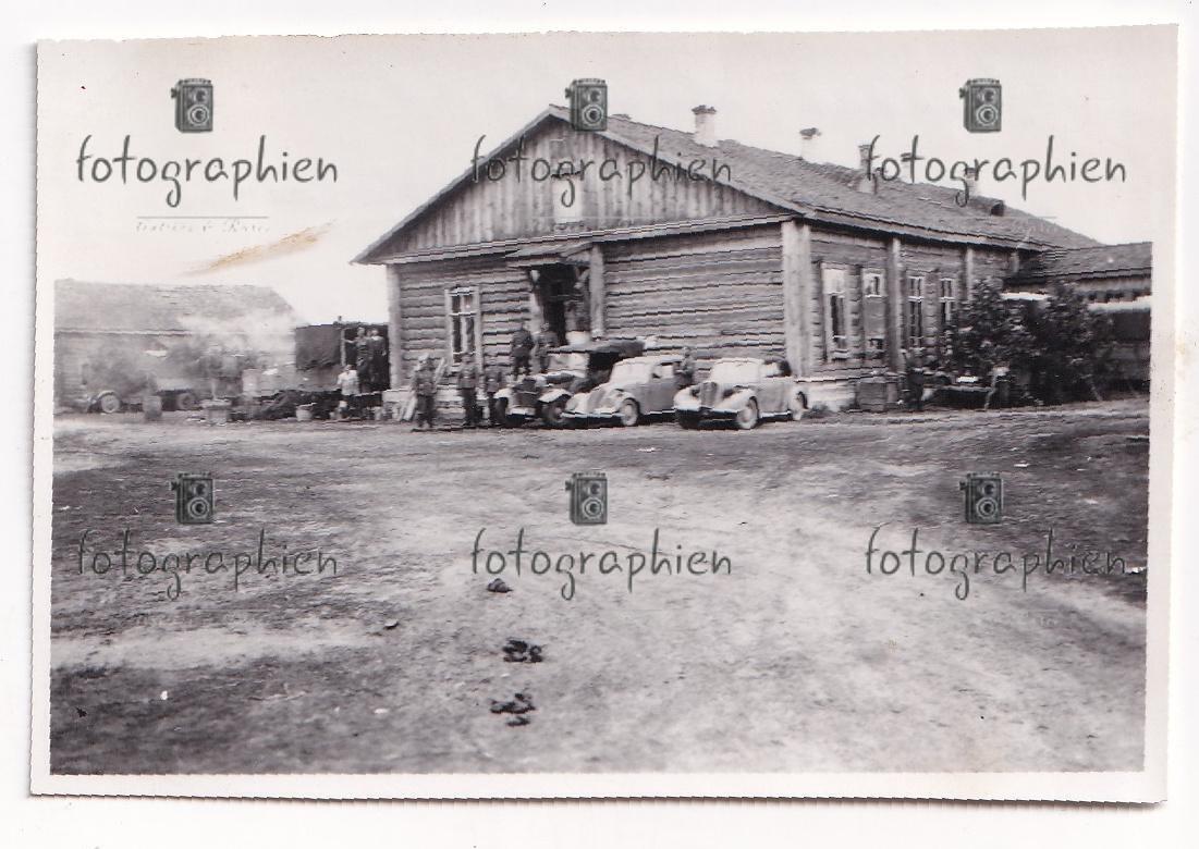 org. Foto Russland Kfz Pkw Fliegerhorst Mölders 1941
