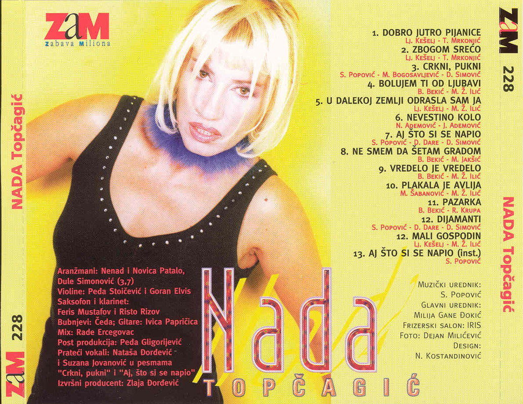 Nada Topcagic 1998 - zadnja