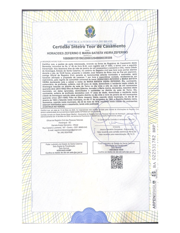 casamento horacides frente