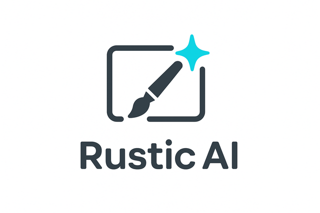 Rustic AI - Веб-редактор с генерацией (text→image, image→image), шаблонами и утилитами обработки; Forever Free с 100 кредитами/мес