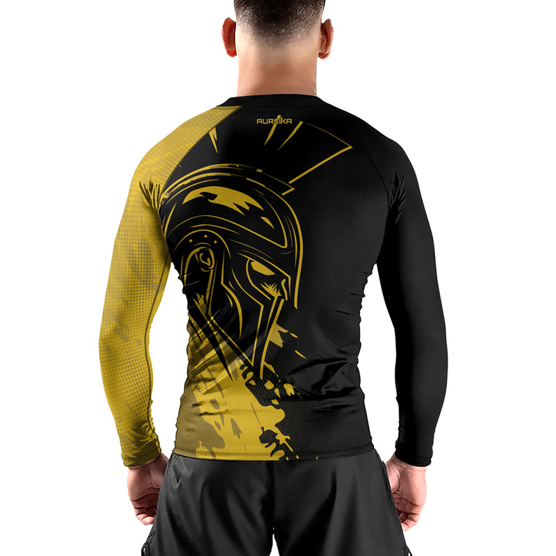 5 Spartan long sleeve rash guard men