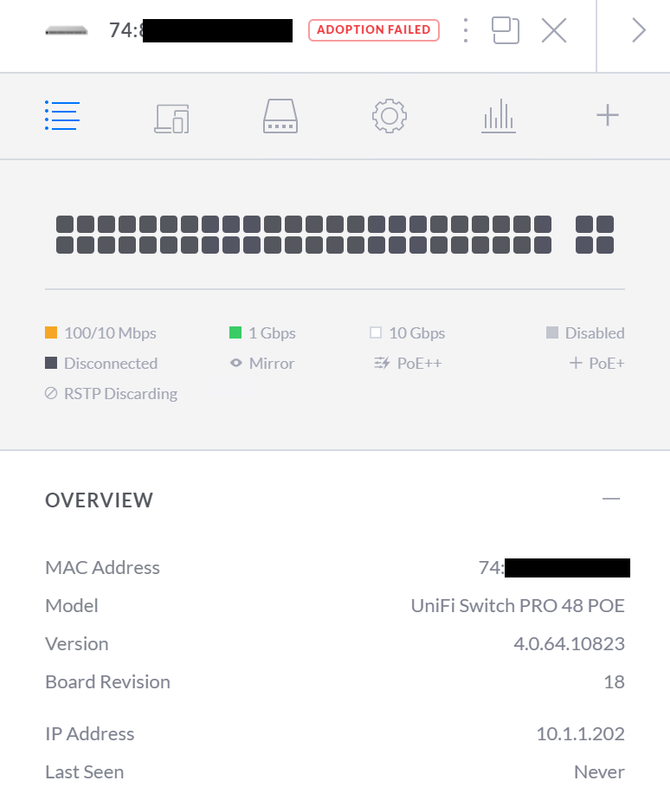 UniFi-Adopt-Failed